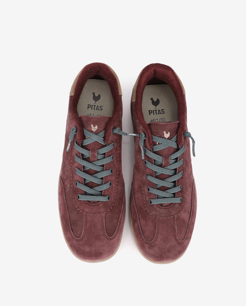 Deportivas hombre urban - Walk In Pitas - Granate Granate-4