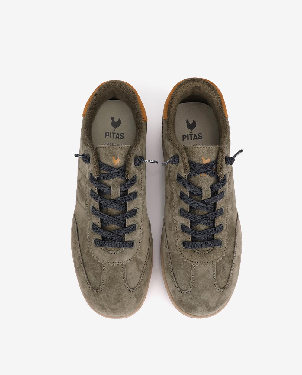 Deportivas hombre urban - Walk In Pitas - Kaki Kaki-4