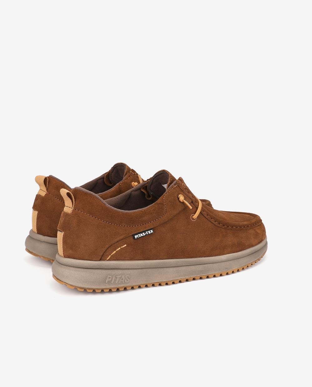 Zapato de hombre tipo wallabi easy-on - Walk In Pitas - Camel Camel-2