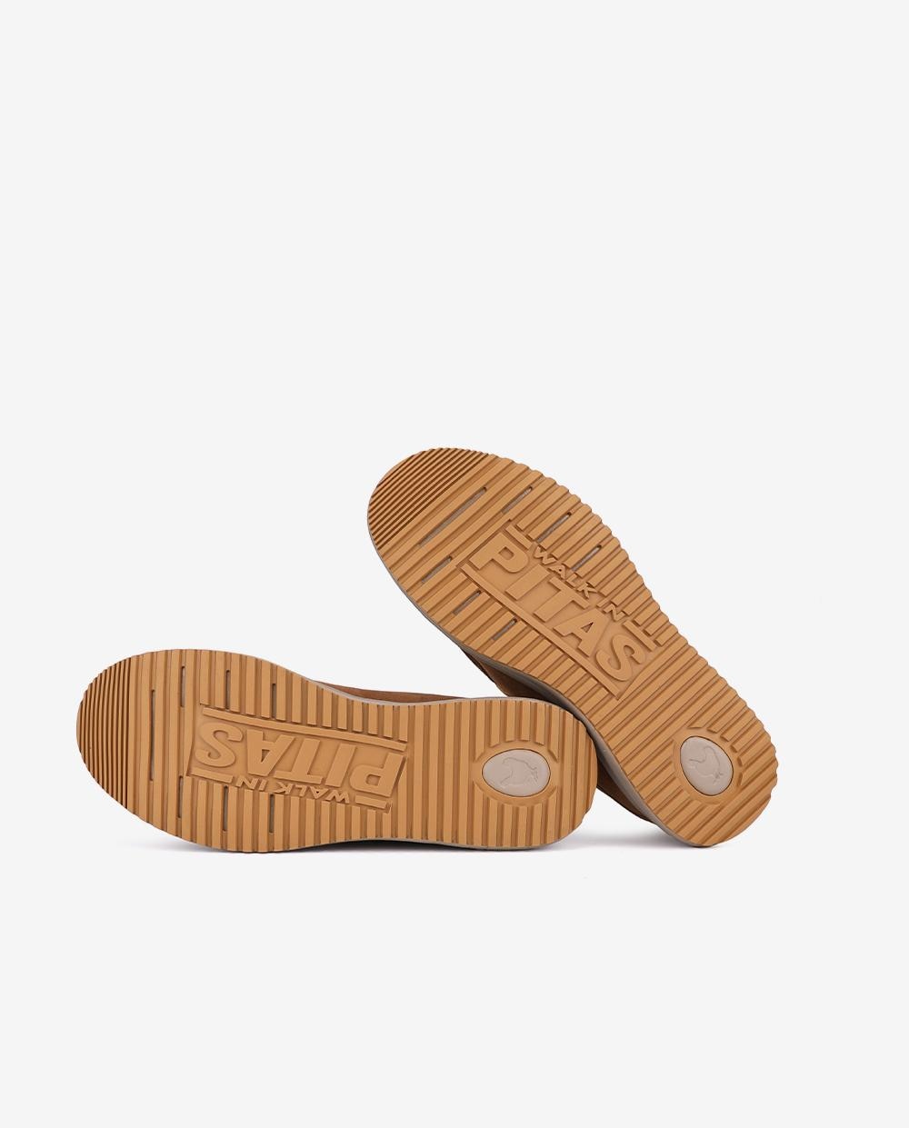 Zapato de hombre tipo wallabi easy-on - Walk In Pitas - Camel Camel-5