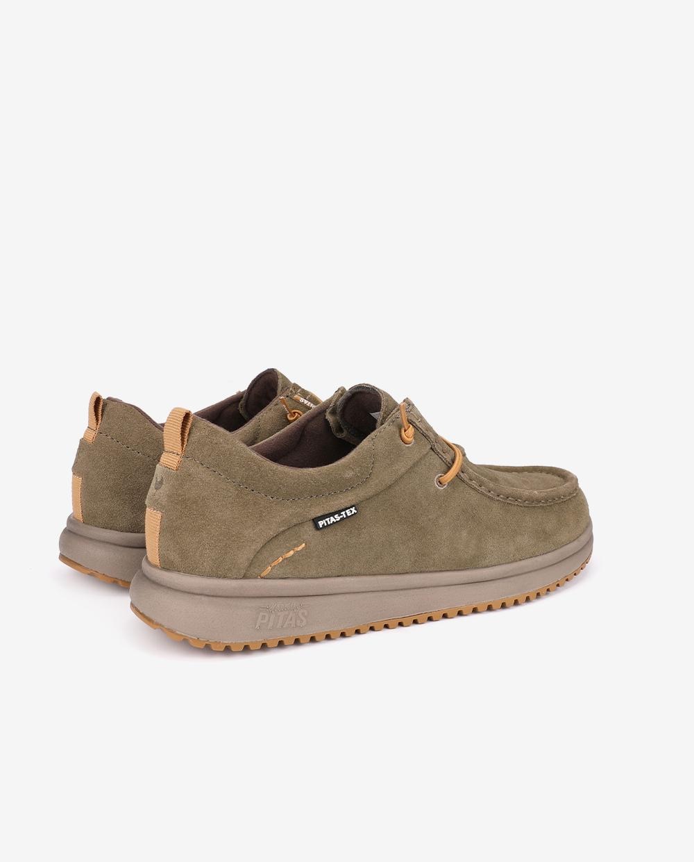 Zapato de hombre tipo wallabi easy-on - Walk In Pitas - Kaki Kaki-2