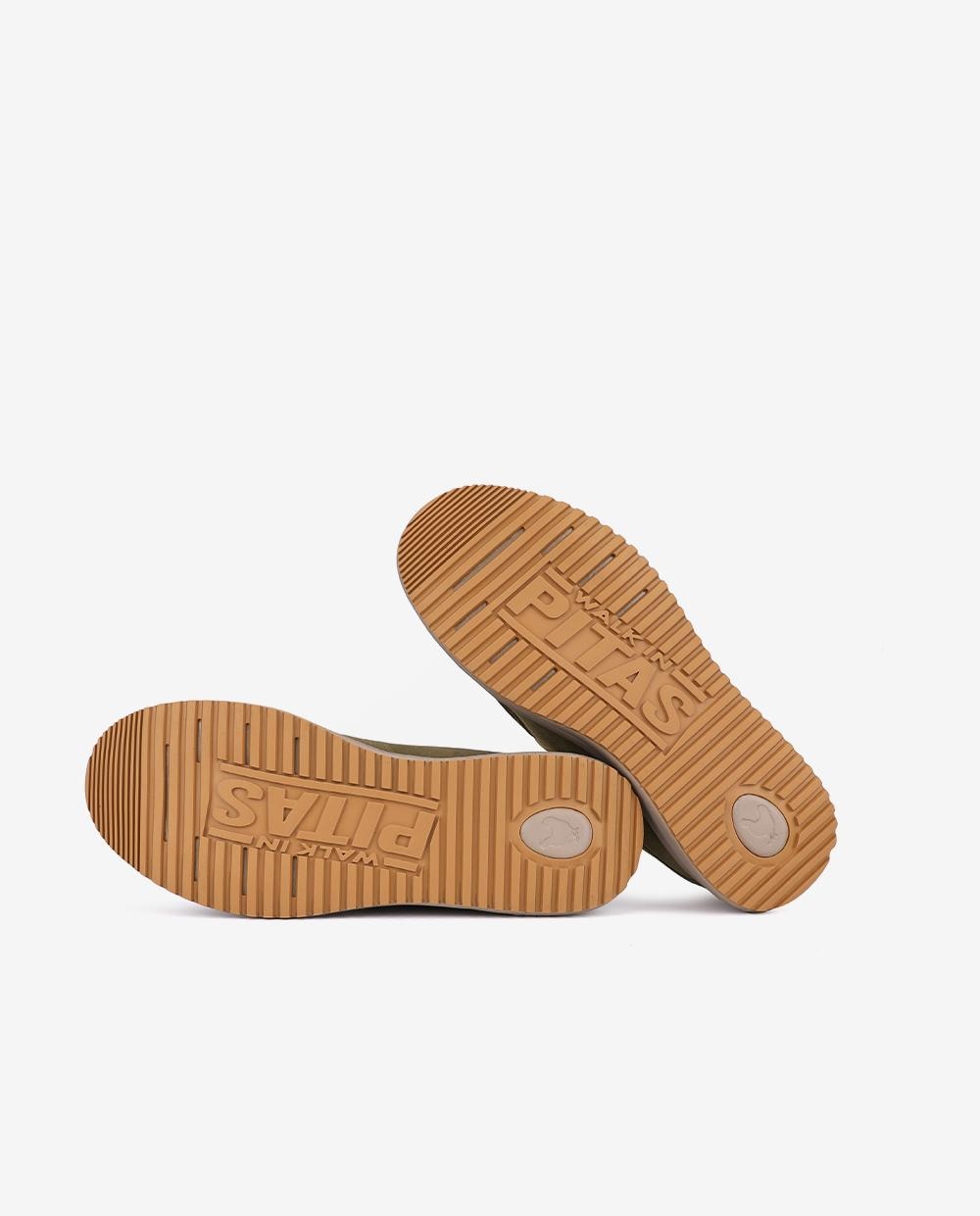 Zapato de hombre tipo wallabi easy-on - Walk In Pitas - Kaki Kaki-5