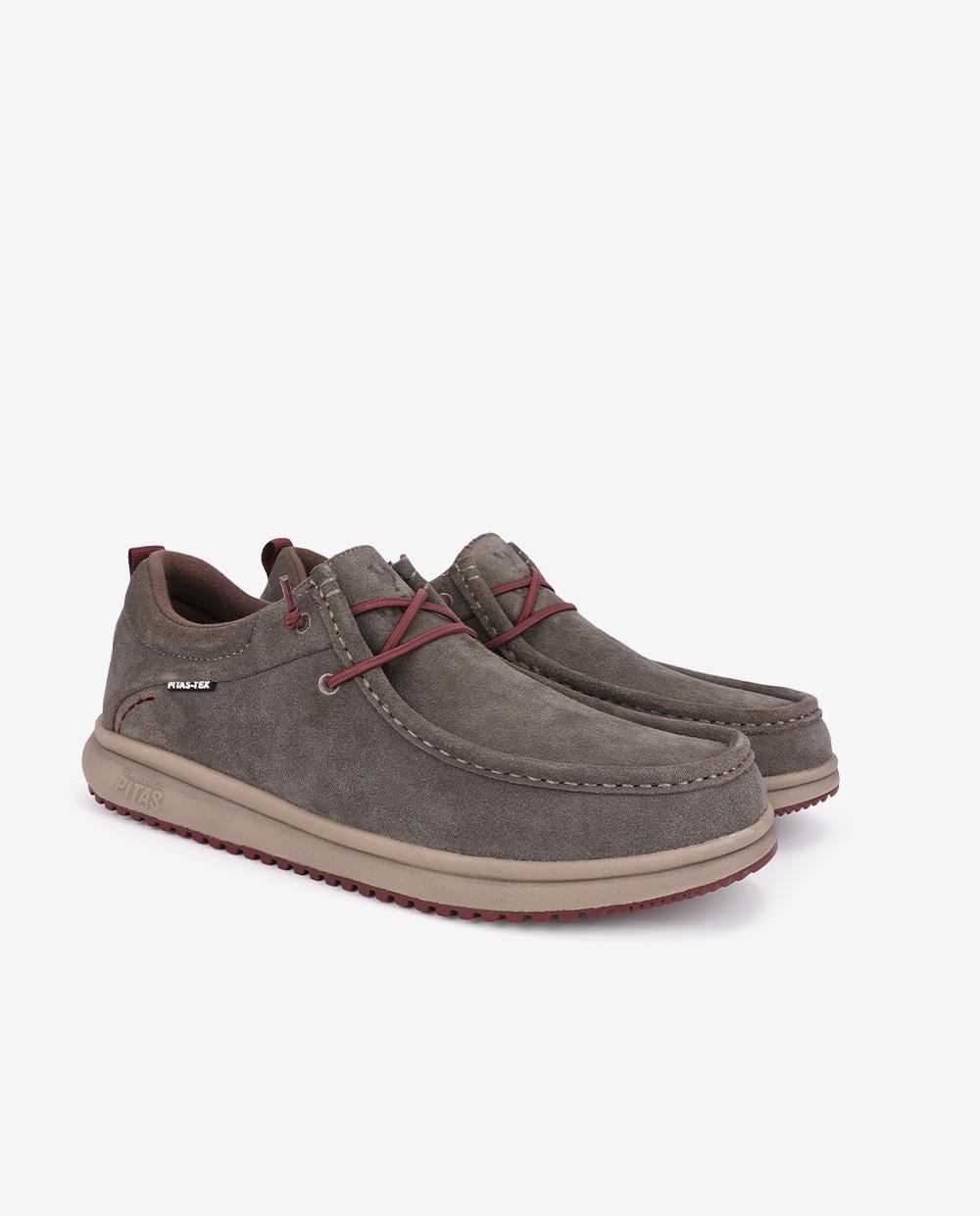 Zapato de hombre tipo wallabi easy-on - Walk In Pitas - Gris ceniza Gris ceniza-3