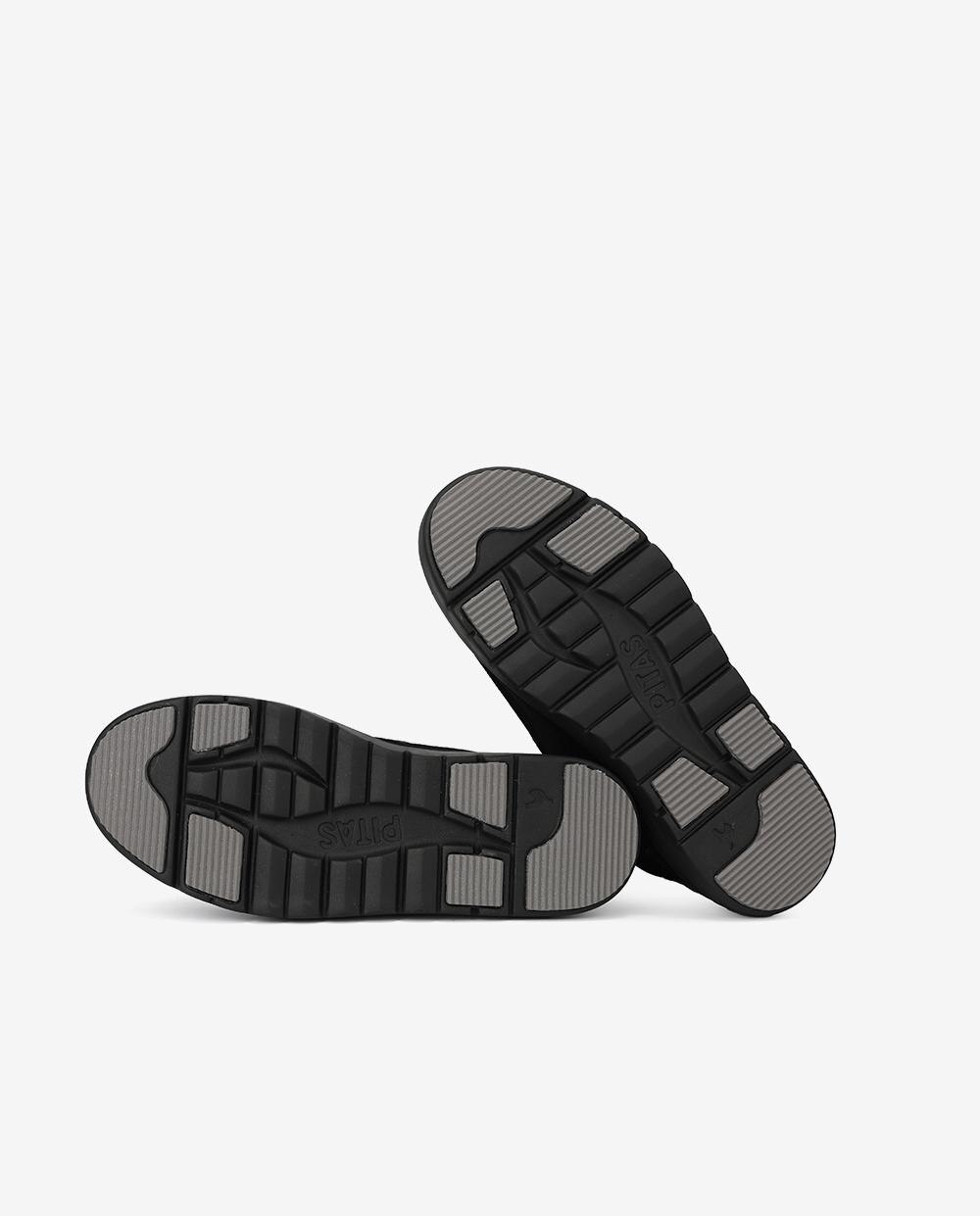 Bota wallabi de piel antideslizante con easy on - Walk In Pitas - Negro Negro-5