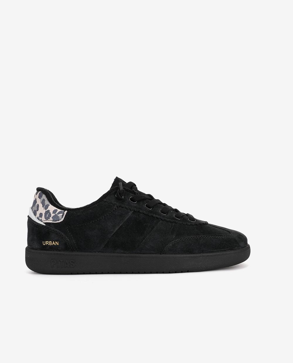 Imagen 1 de Zapatillas urban woman animal print Negro