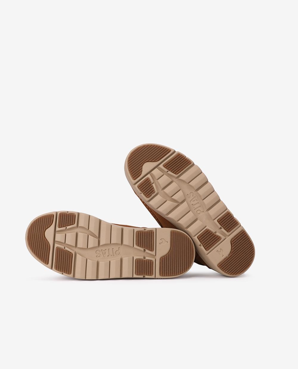 Bota wallabi de piel antideslizante con easy on - Walk In Pitas - Camel Camel-5
