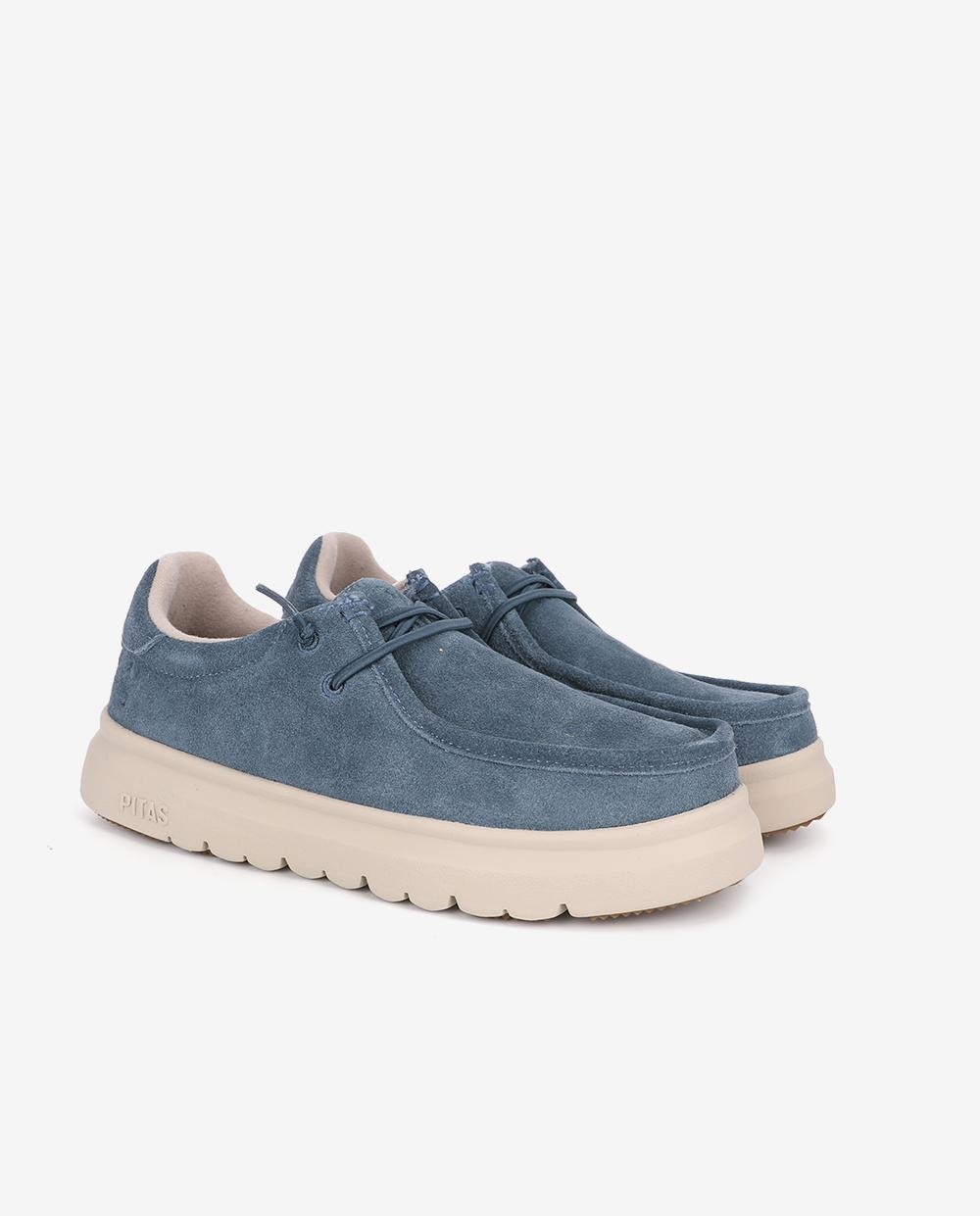 Zapatos planos confort lyon - Walk In Pitas - Azul celeste Azul celeste-3