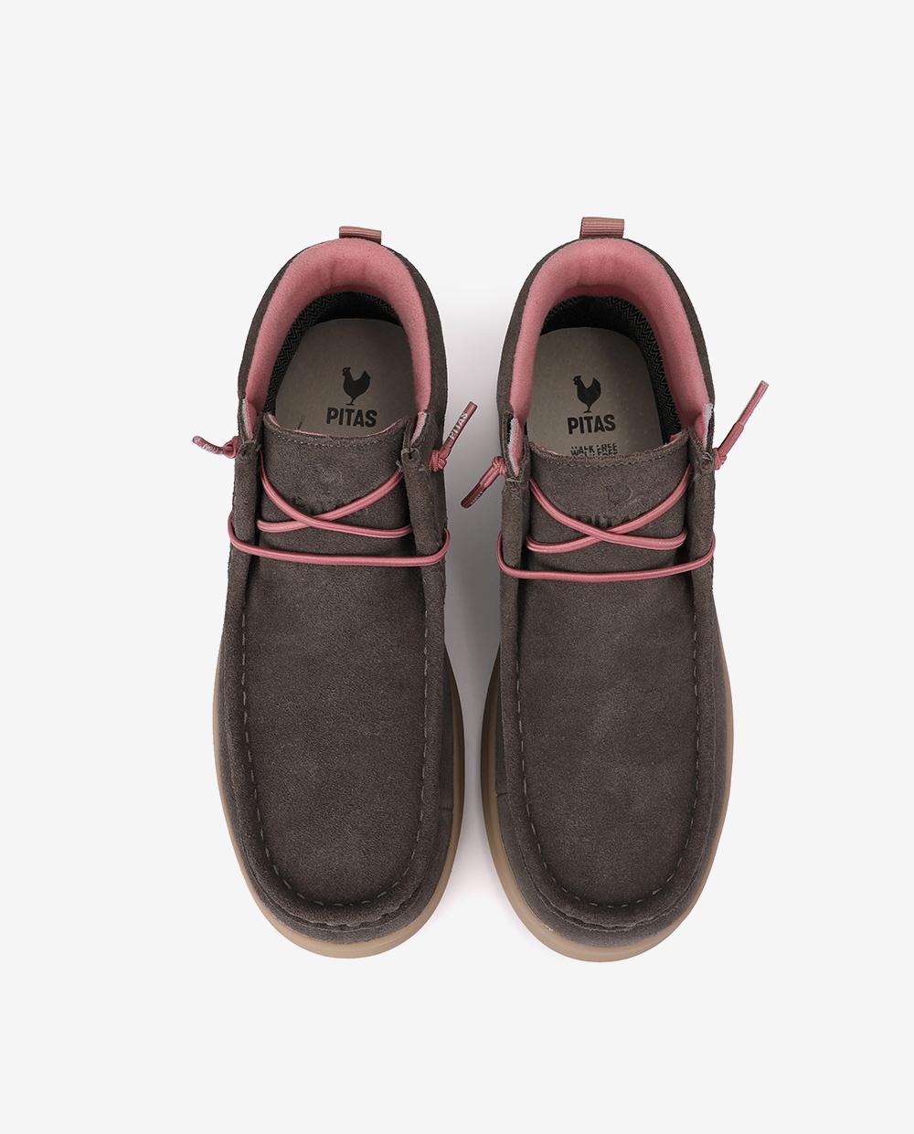 Bota wallabi de piel antideslizante con easy on - Walk In Pitas - Marrón Marrón-4