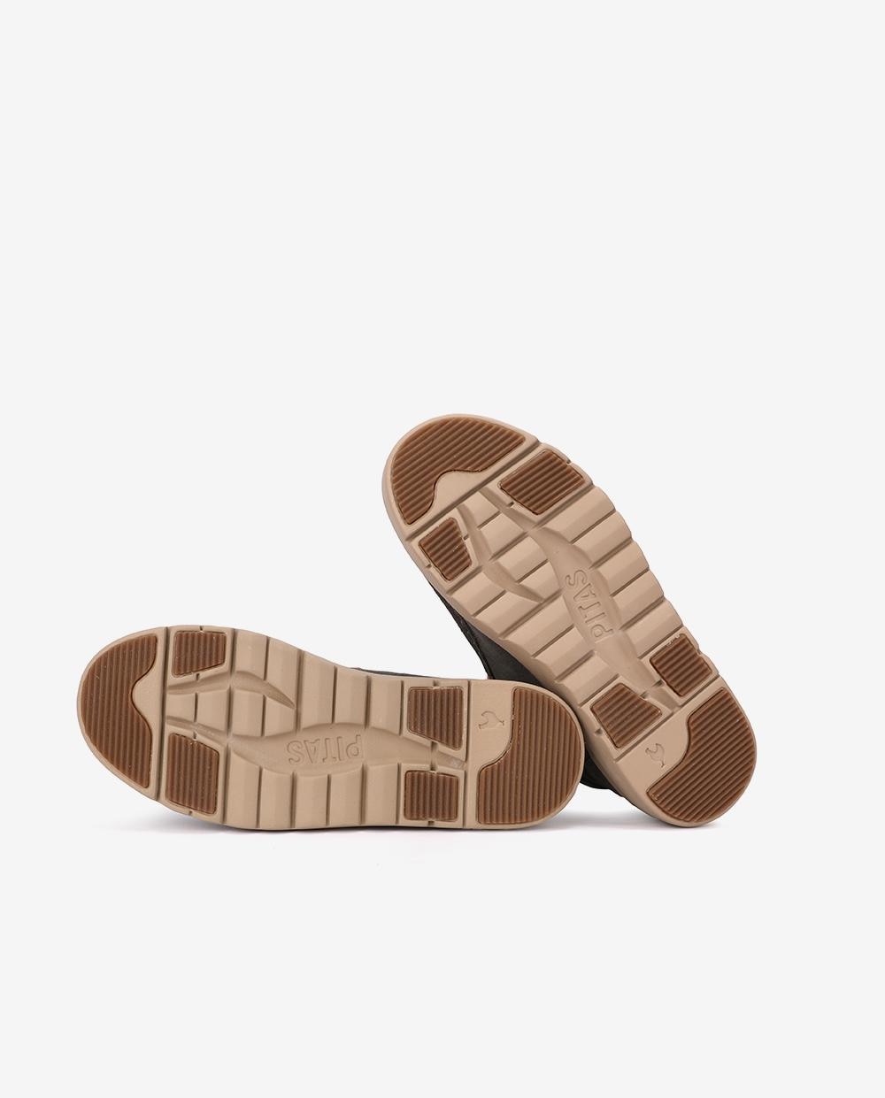 Bota wallabi de piel antideslizante con easy on - Walk In Pitas - Marrón Marrón-5