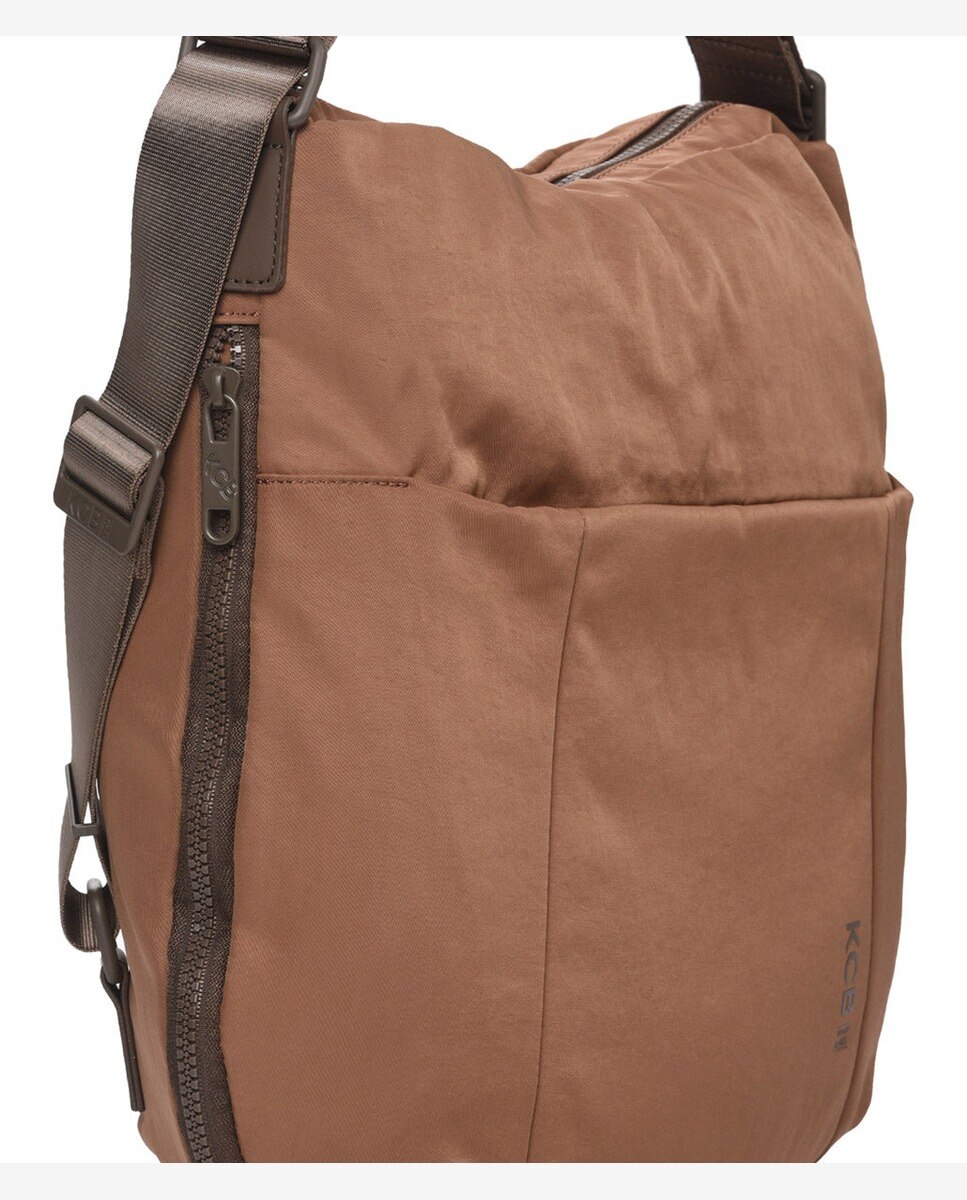 Bolso de hombro balloon mochila color marrón de mujer - Kcb - Marrón Marrón-3