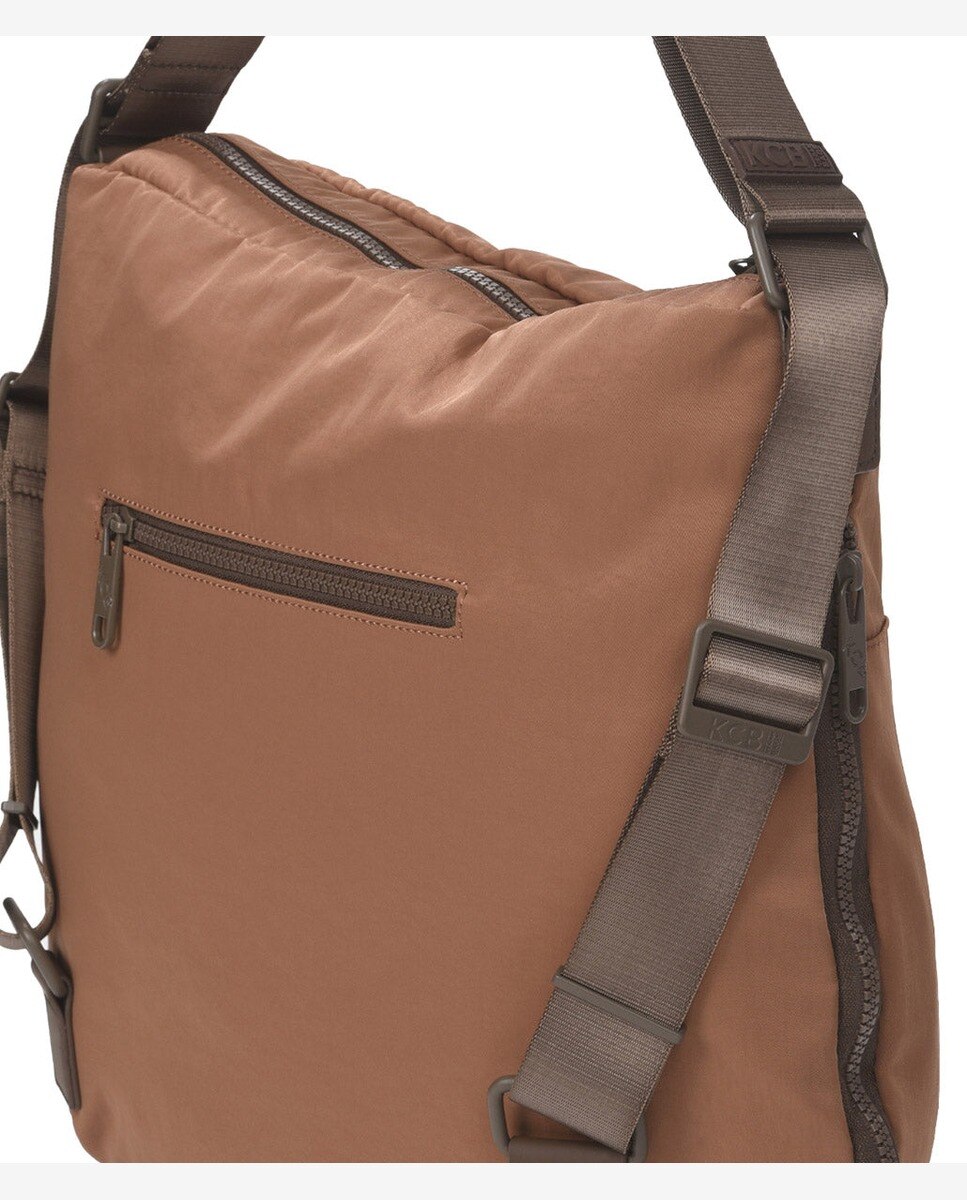 Bolso de hombro balloon mochila color marrón de mujer - Kcb - Marrón Marrón-2