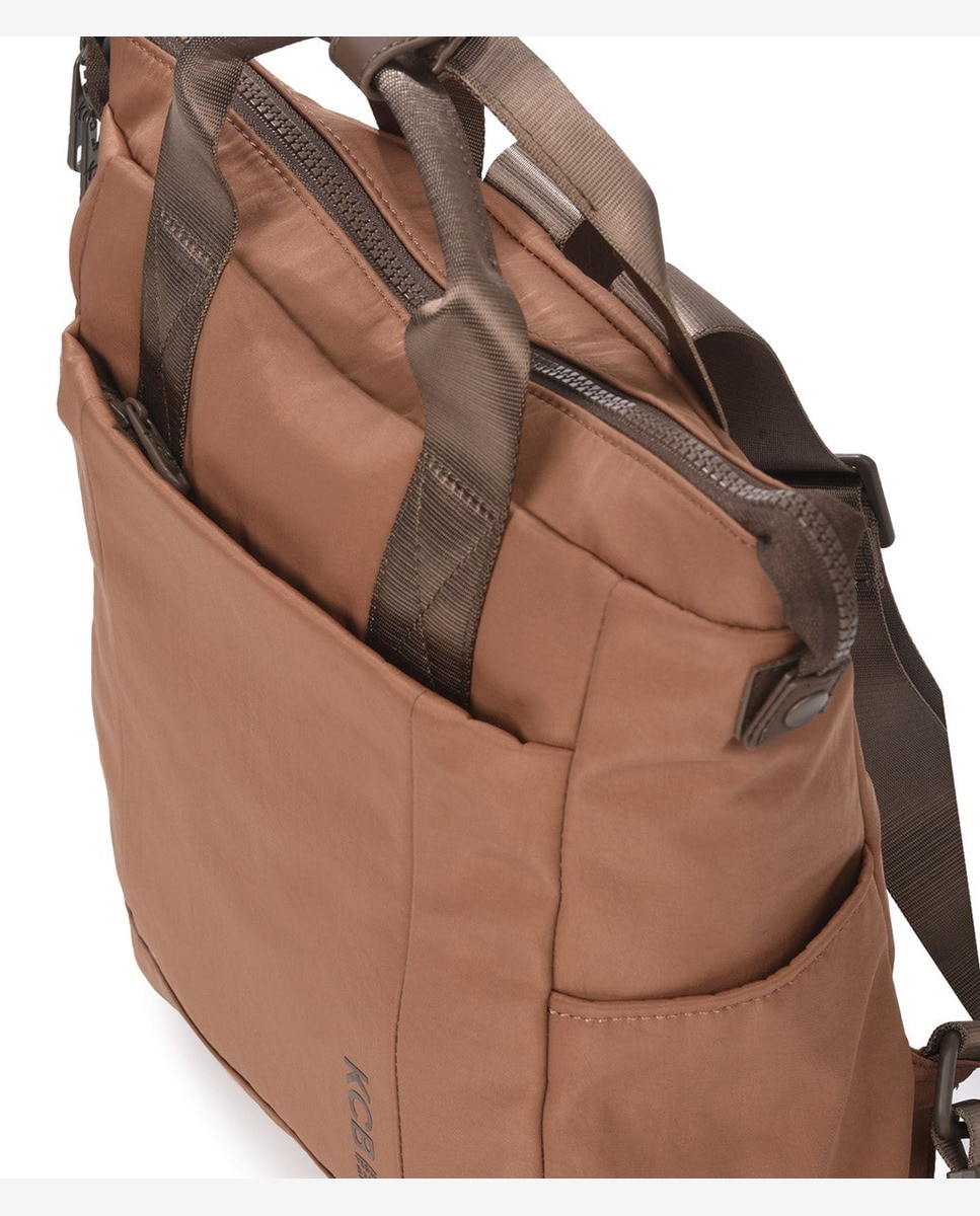 Mochila grande balloon color marrón de mujer - Kcb - Marrón Marrón-8