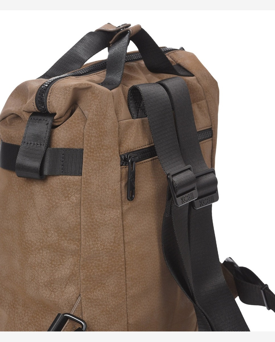 Mochila hide grande color marrón de mujer - Kcb - Marrón Marrón-2
