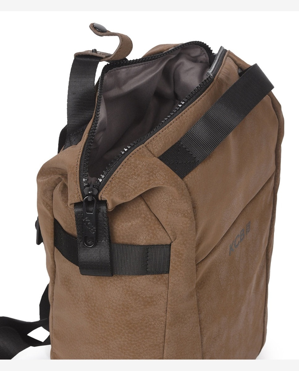 Mochila hide grande color marrón de mujer - Kcb - Marrón Marrón-4