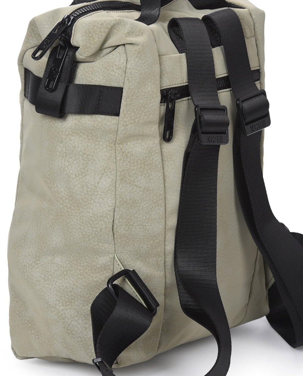 Mochila hide grande color verde de mujer - Kcb - Verde Verde-2