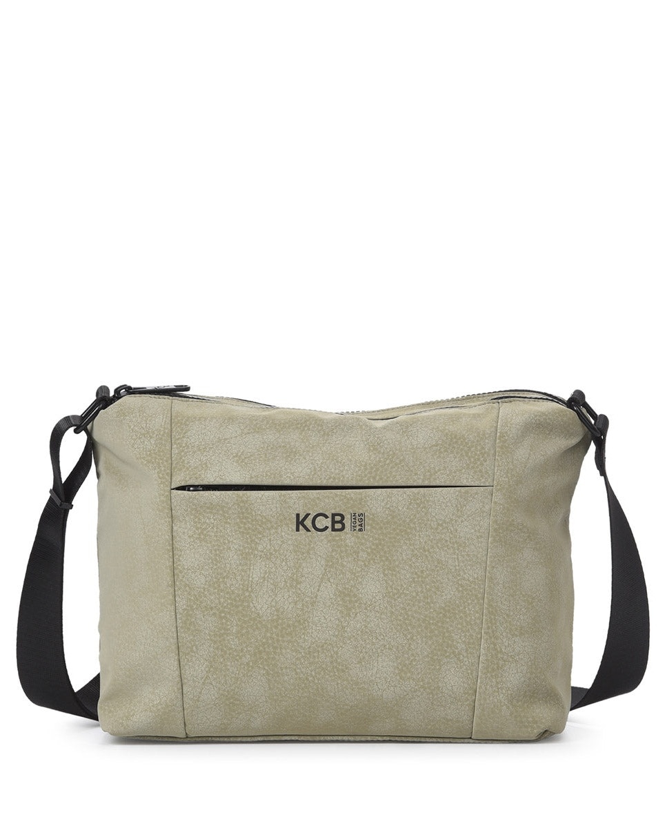 Bandolera grande hide color verde de mujer - Kcb - Verde Verde-1