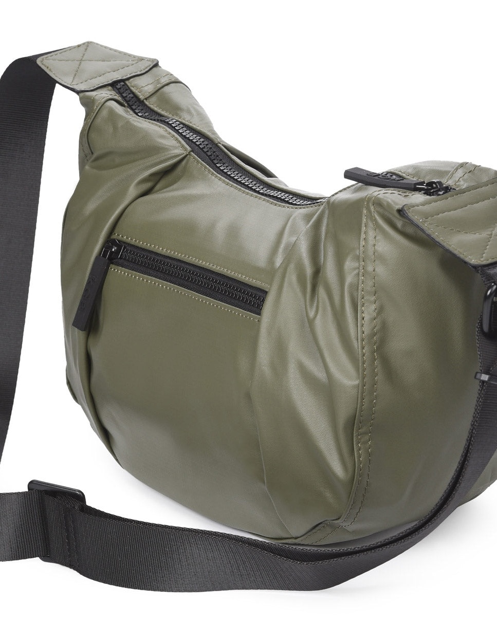 Bandolera wave grande color khaki de mujer - Kcb - Kaki Kaki-2