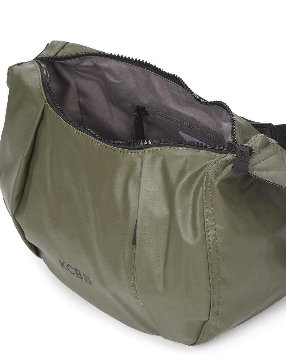 Bandolera wave grande color khaki de mujer - Kcb - Kaki Kaki-4