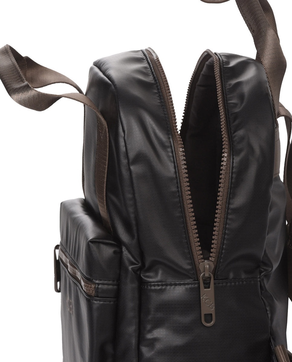 Mochila square grande color de mujer - Kcb - Negro Negro-4