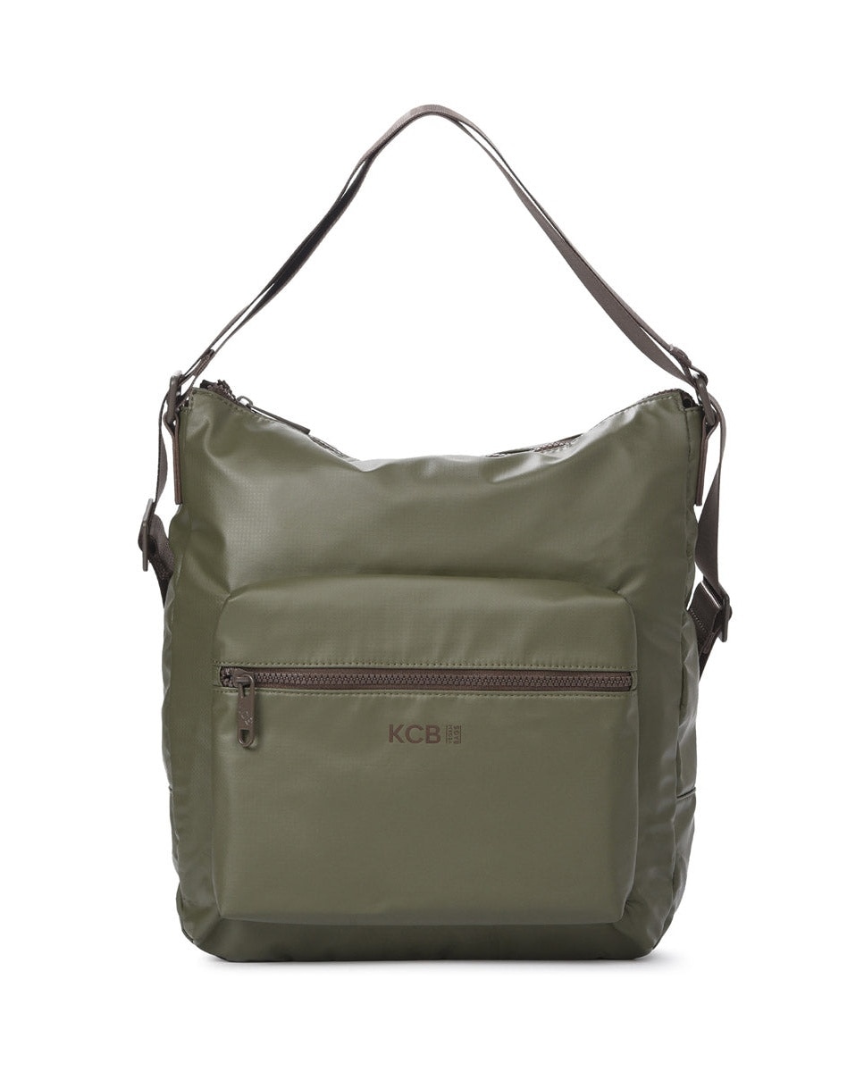 Bolso de hombro square mochila color khaki de mujer - Kcb - Kaki Kaki-1