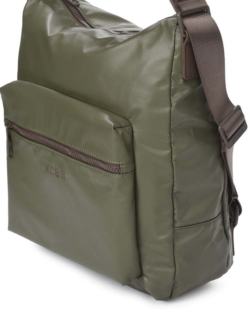 Bolso de hombro square mochila color khaki de mujer - Kcb - Kaki Kaki-3