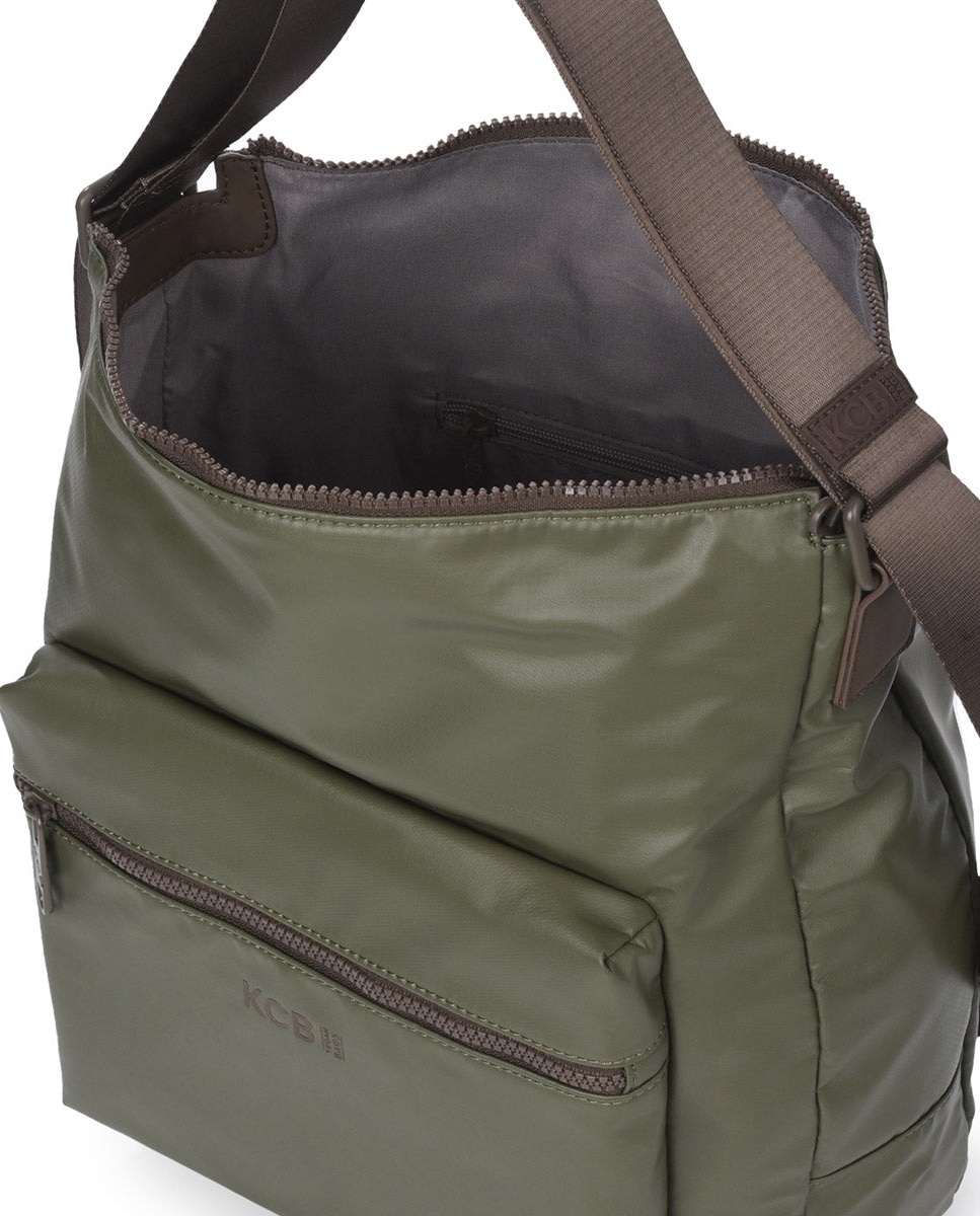 Bolso de hombro square mochila color khaki de mujer - Kcb - Kaki Kaki-4