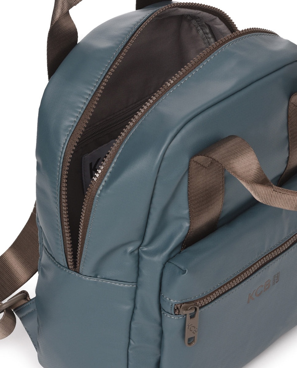 Mochila square grande color petróleo de mujer - Kcb - Petróleo Petróleo-4