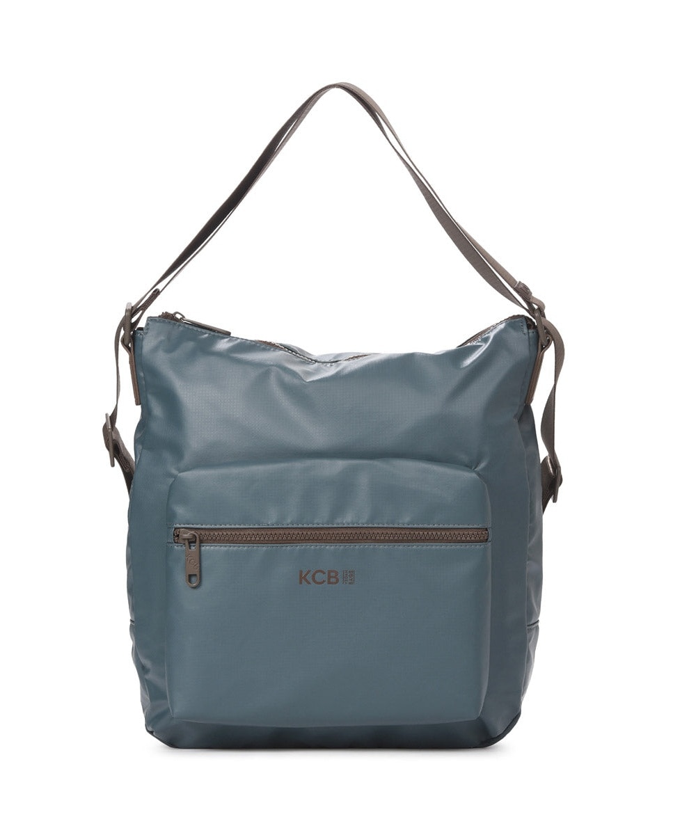 Bolso de hombro square mochila color petróleo de mujer - Kcb - Petróleo Petróleo-1