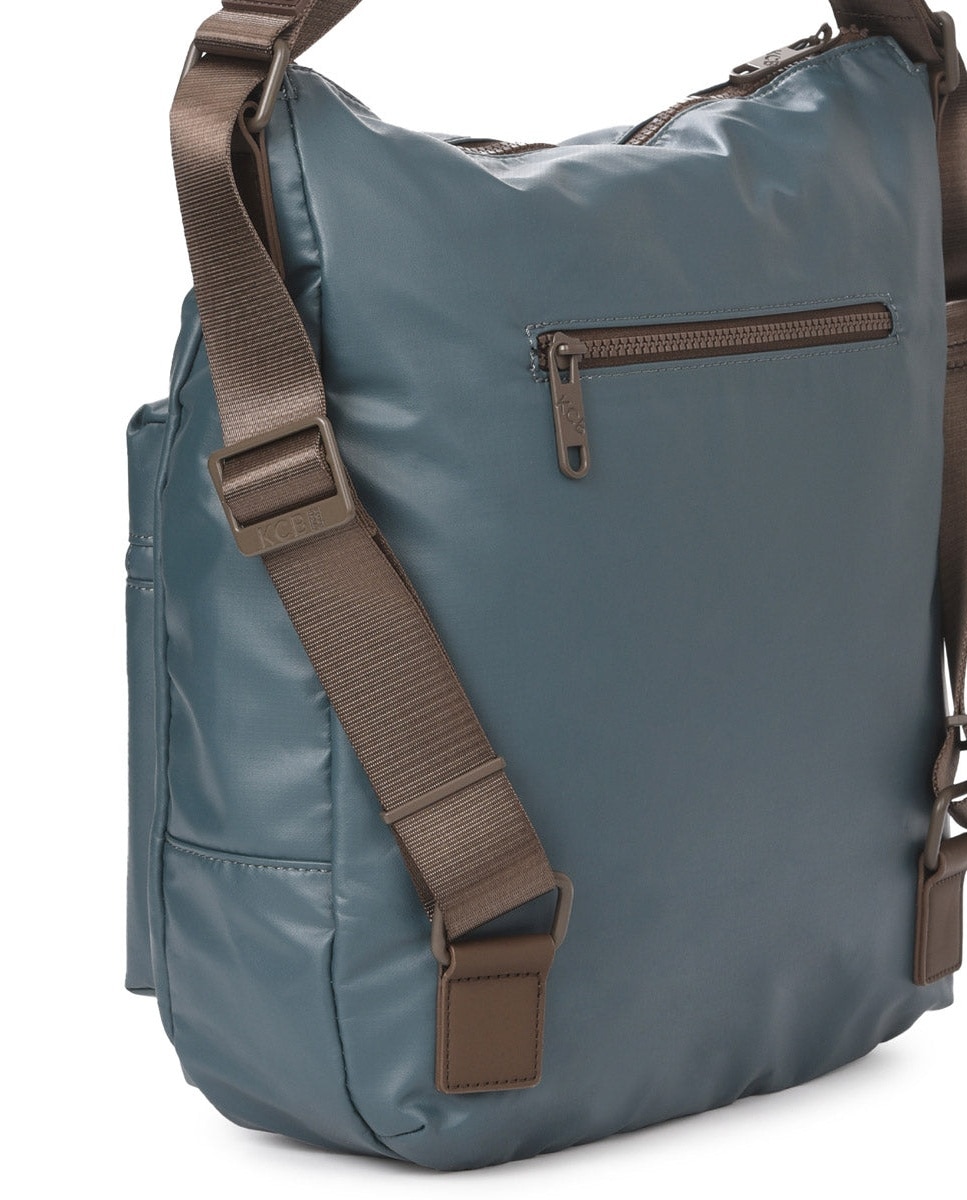 Bolso de hombro square mochila color petróleo de mujer - Kcb - Petróleo Petróleo-8