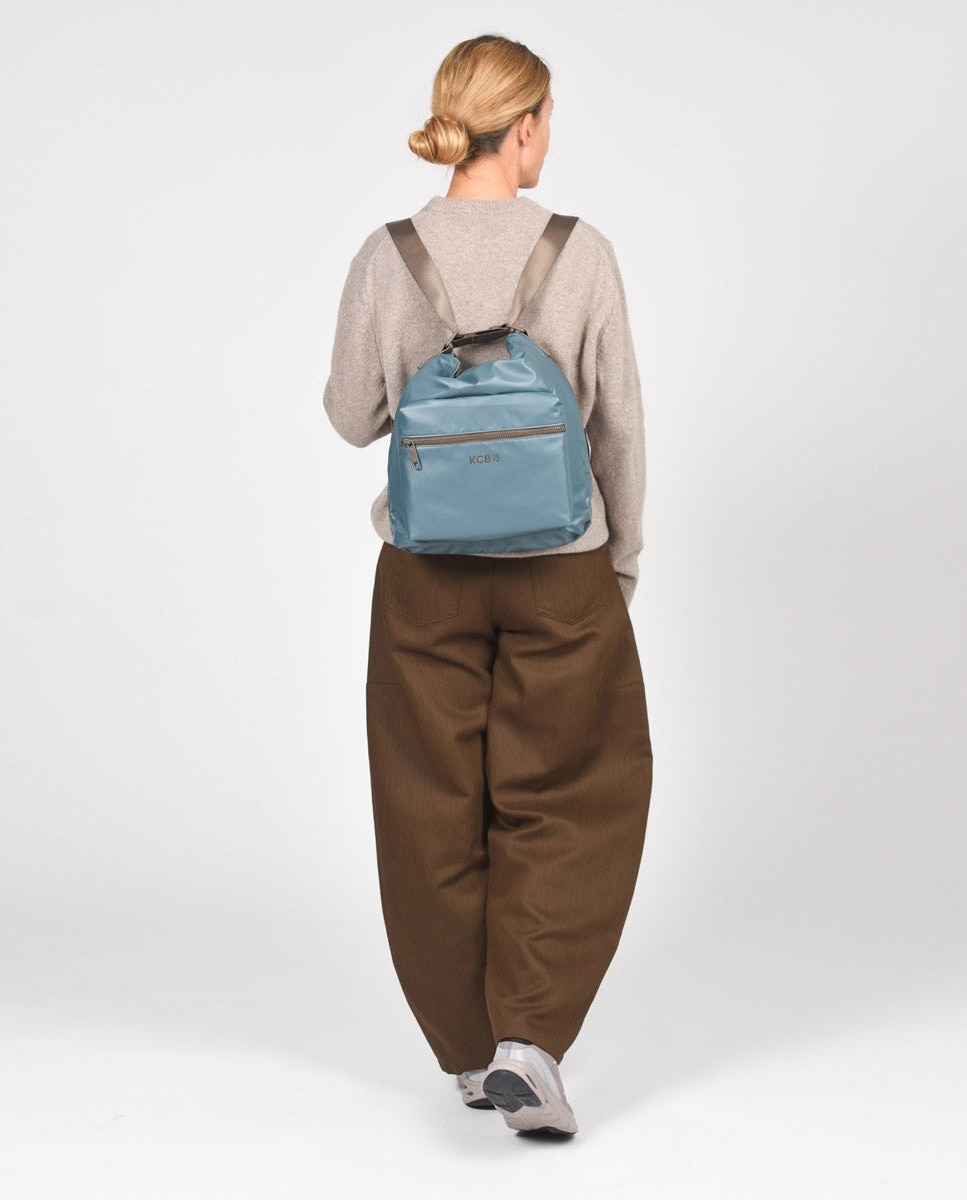 Bolso de hombro square mochila color petróleo de mujer - Kcb - Petróleo Petróleo-6