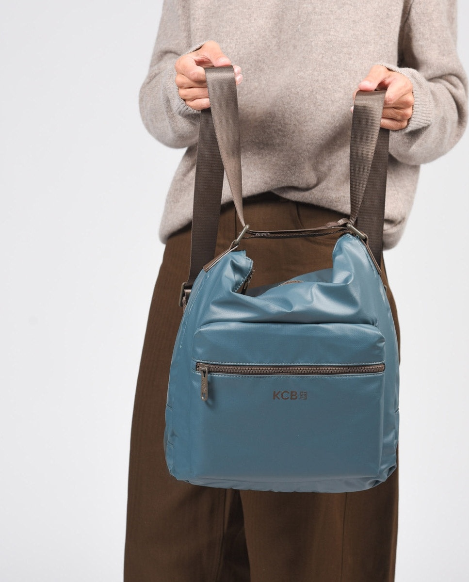 Bolso de hombro square mochila color petróleo de mujer - Kcb - Petróleo Petróleo-7