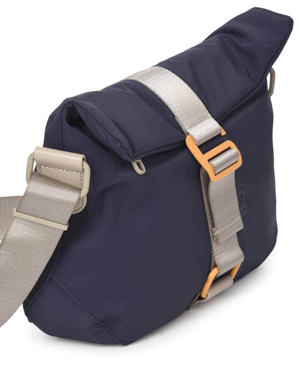 Bandolera pequeña antirrobo kcb chain - Azul / Gris Azul / Gris-3