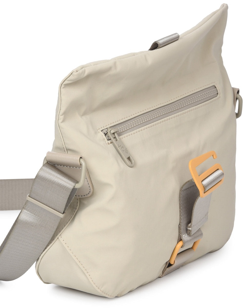 Bandolera pequeña antirrobo kcb chain - Beige Beige-3