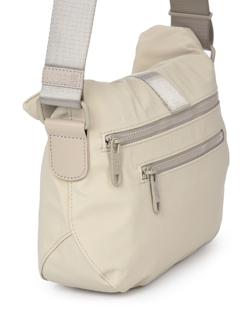 Bandolera pequeña antirrobo kcb chain - Beige Beige-2