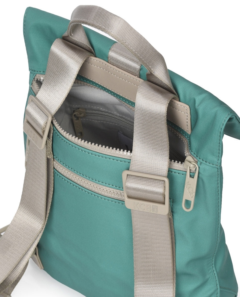 Mochila pequeña antirrobo kcb chain - Verde Verde-4