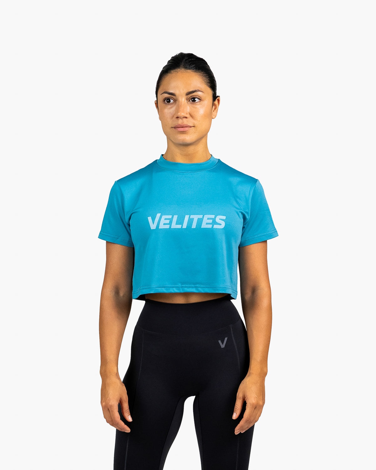 Imagen 2 de Camiseta de manga corta crop Holo Velites de mujer - Azul Azul