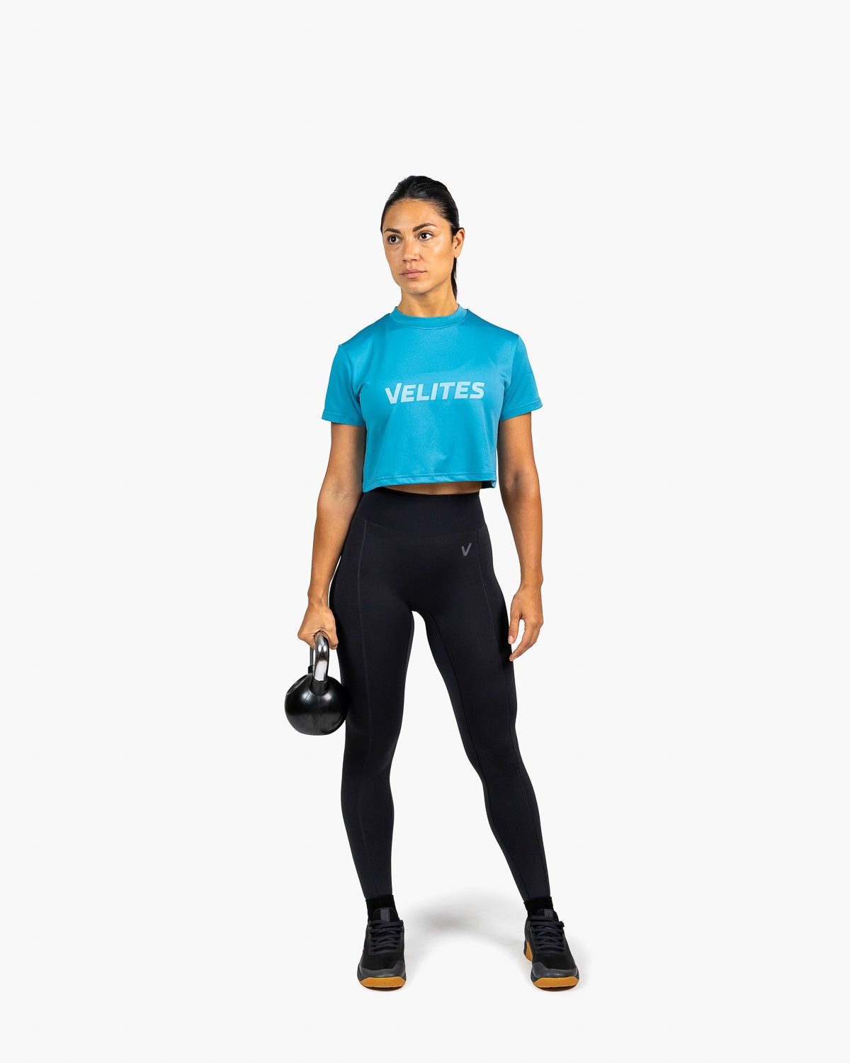 Imagen 4 de Camiseta de manga corta crop Holo Velites de mujer - Azul Azul