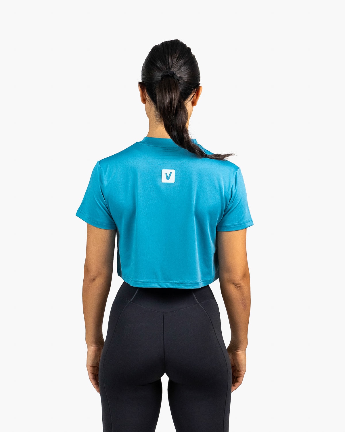 Imagen 5 de Camiseta de manga corta crop Holo Velites de mujer - Azul Azul
