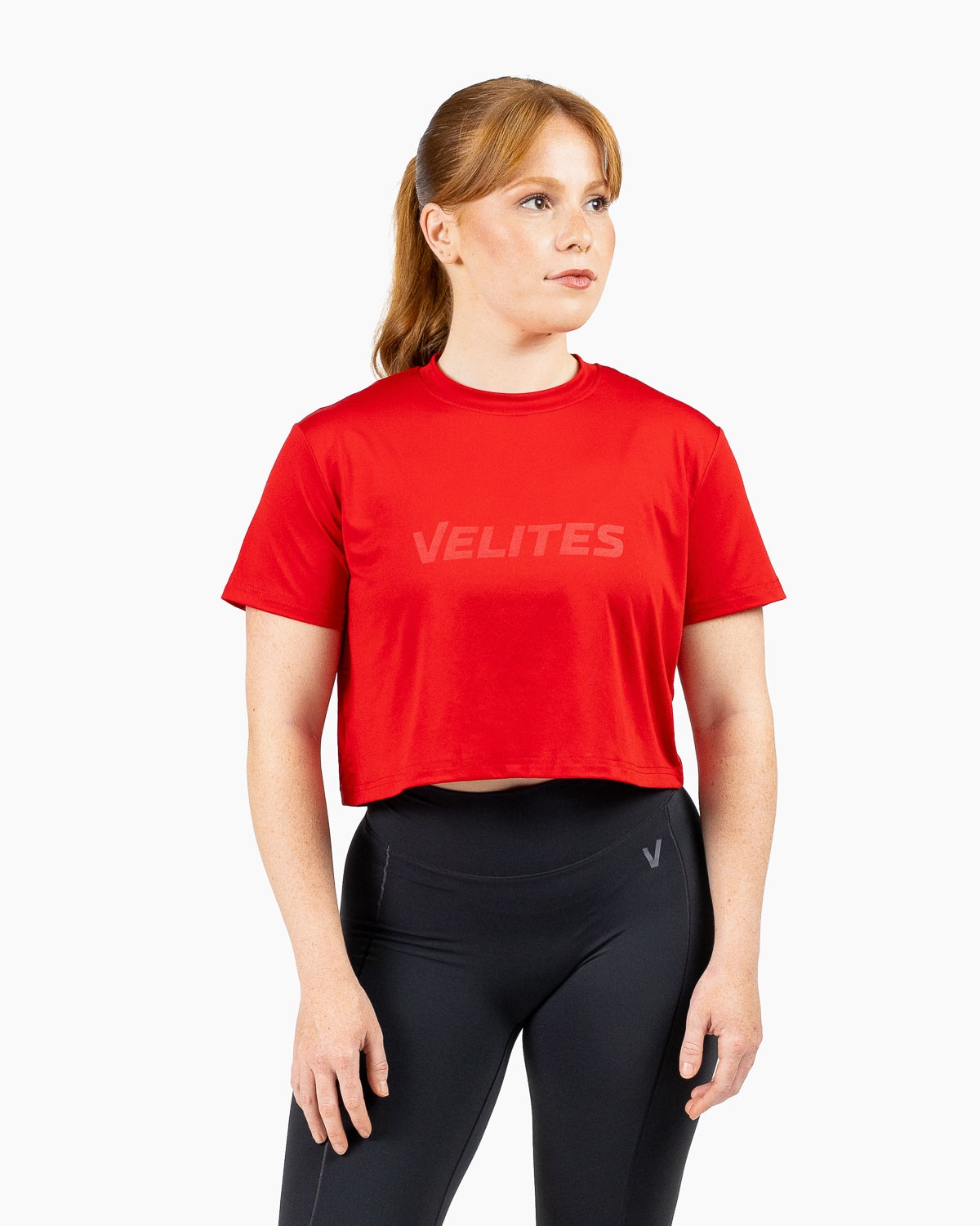 Velites Camiseta de manga corta crop Holo de mujer Naranja claro