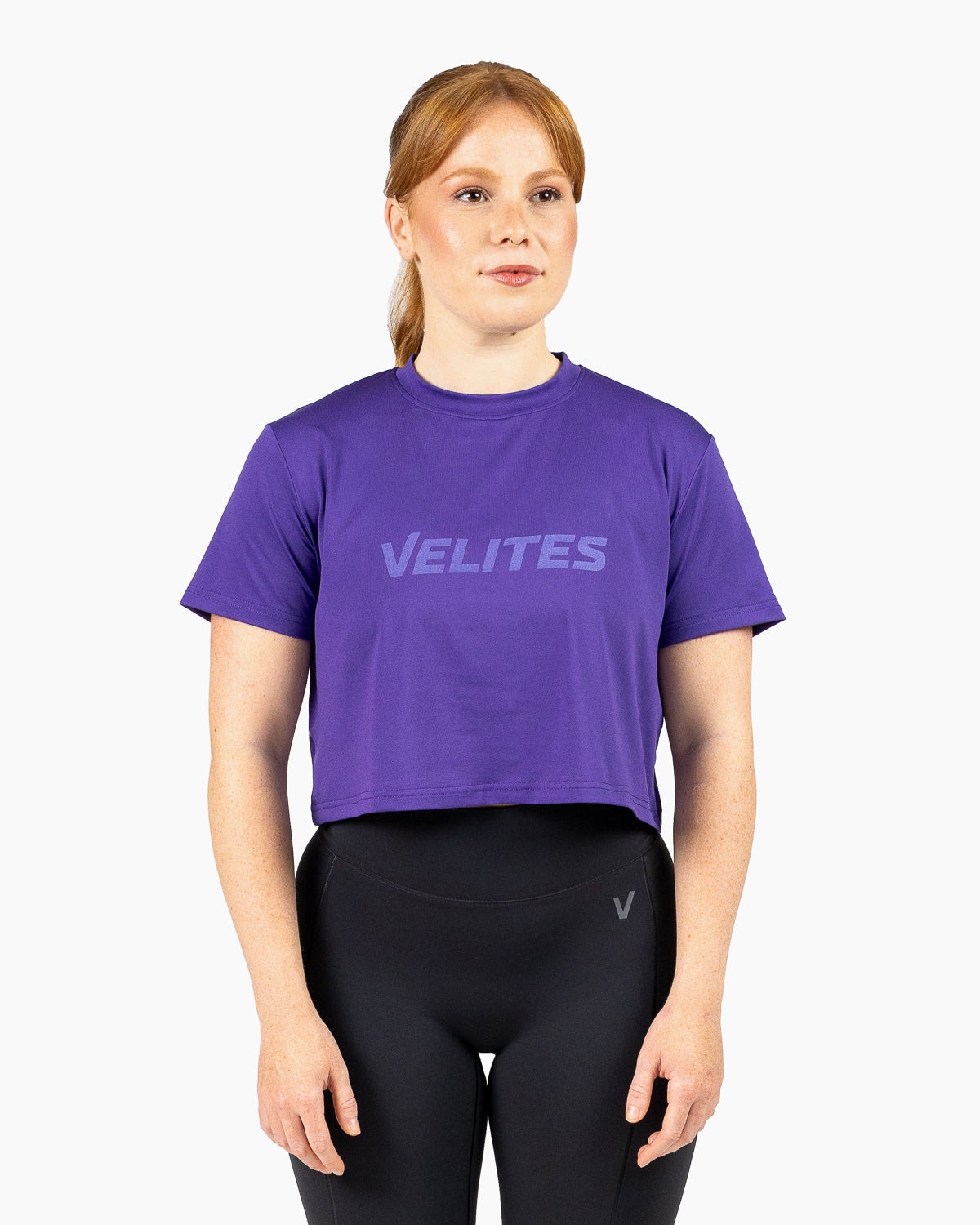 Velites Camiseta de manga corta crop Holo de mujer Azul