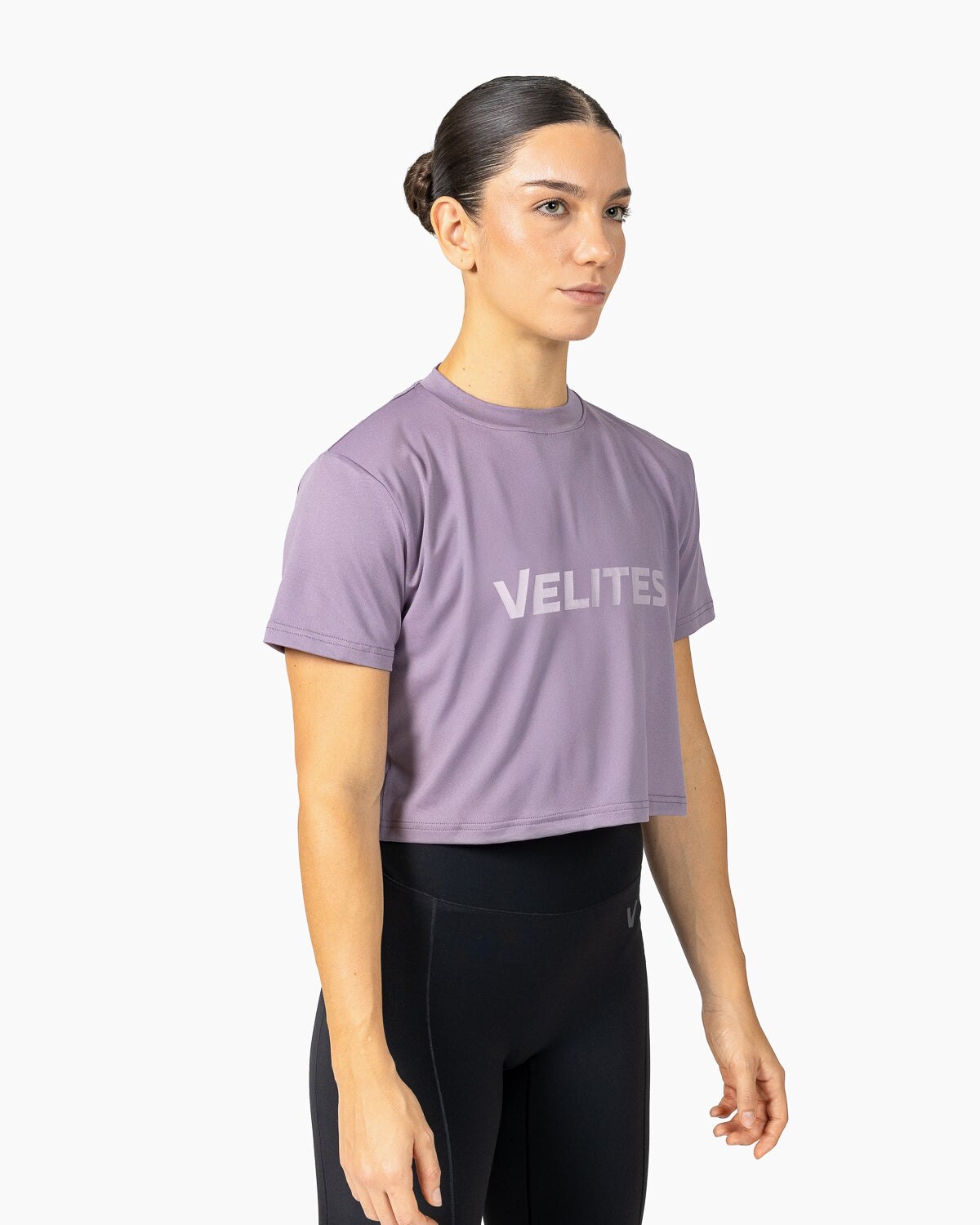 Imagen 2 de Camiseta de manga corta crop Holo Velites de mujer - Malva Malva