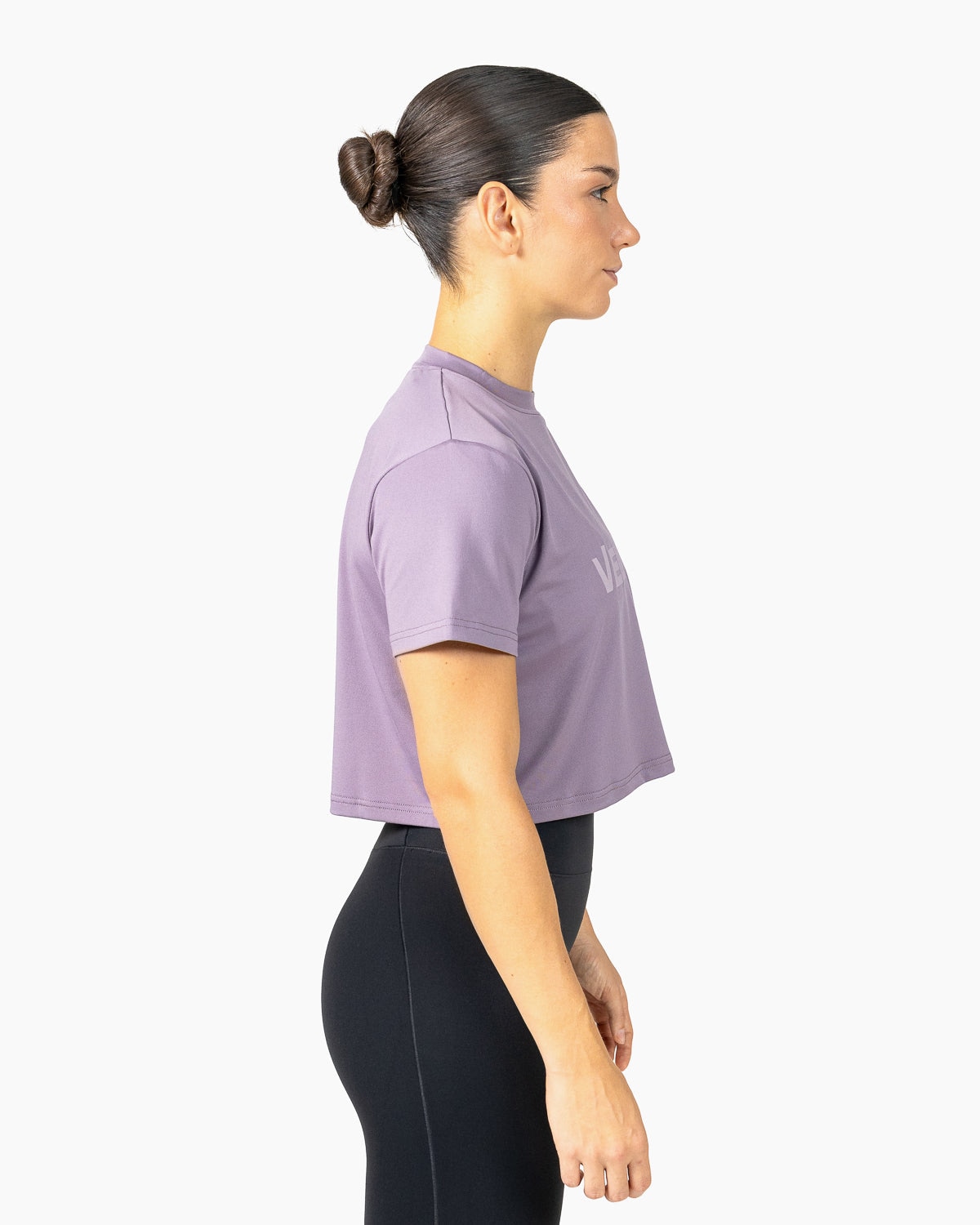 Imagen 3 de Camiseta de manga corta crop Holo Velites de mujer - Malva Malva