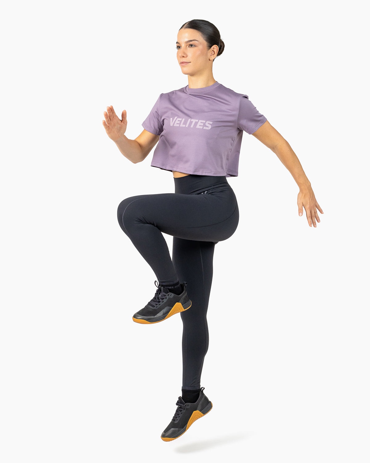 Imagen 5 de Camiseta de manga corta crop Holo Velites de mujer - Malva Malva