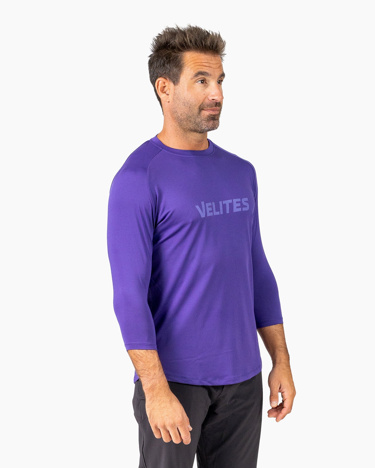 Velites Camiseta Manda Tres Cuartos de Entrenamiento Unisex Lila