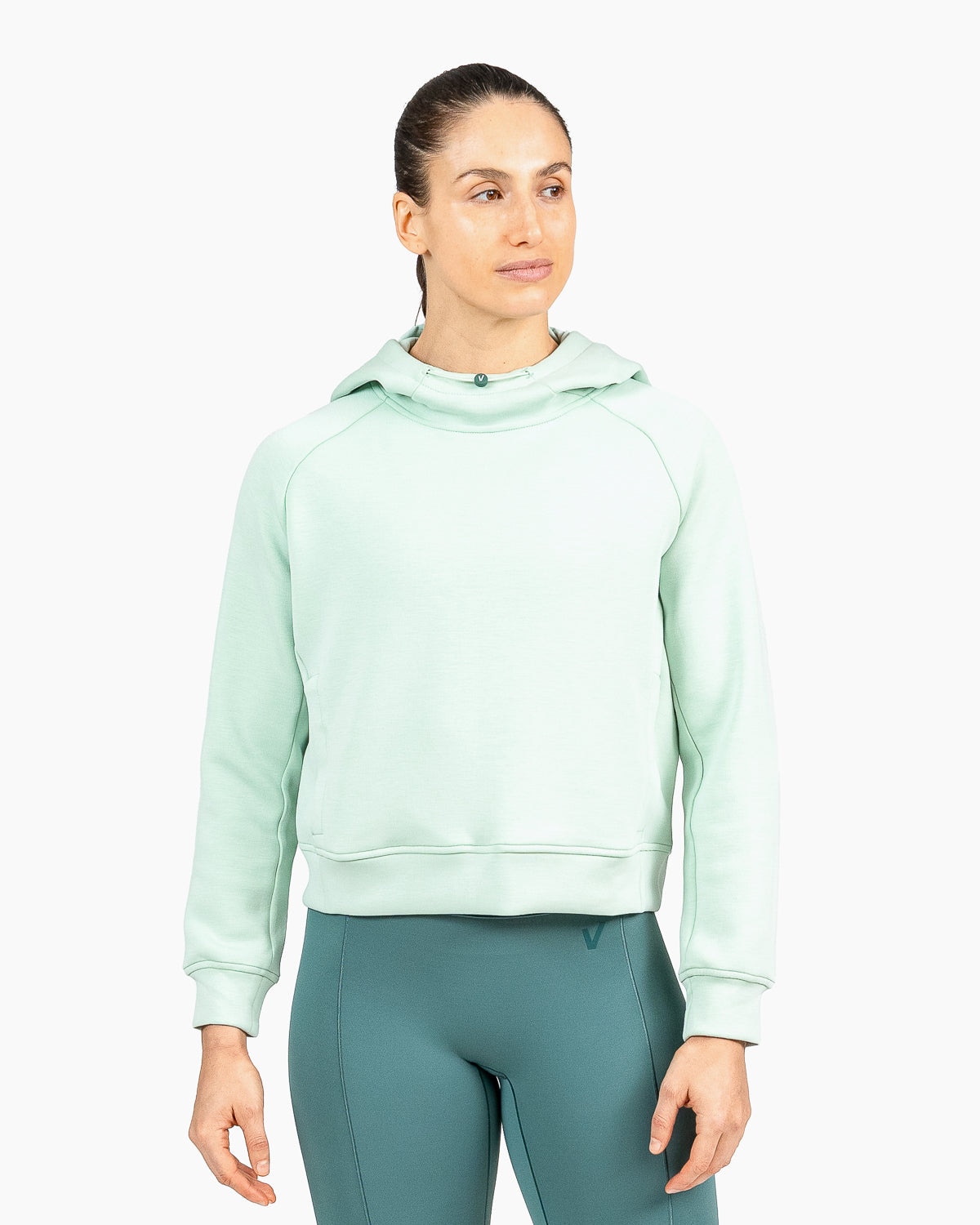 Velites Sudadera de entrenamiento cropped HOLO para mujer Perla