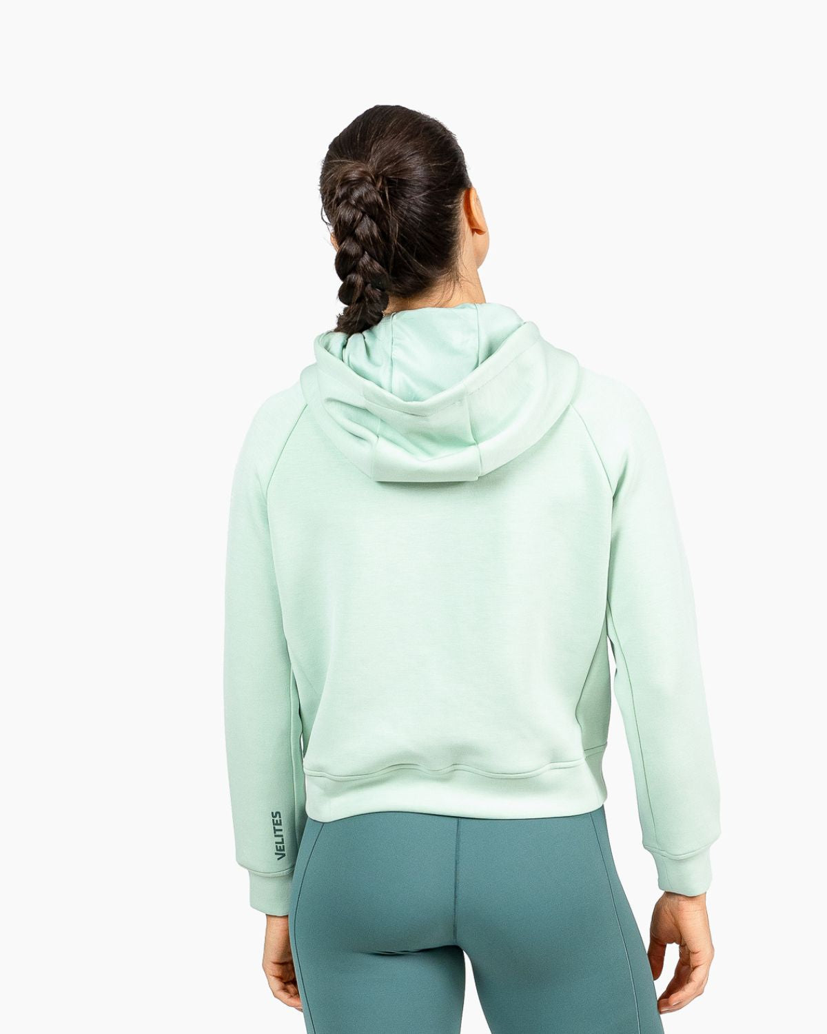 Imagen 3 de Sudadera de entrenamiento cropped HOLO para mujer Velites - Verde menta Verde menta