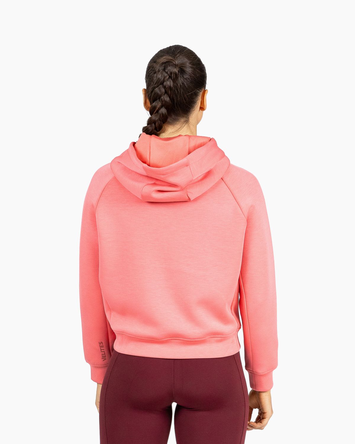 Imagen 3 de Sudadera de entrenamiento cropped HOLO para mujer Velites - Rojo cereza Rojo cereza