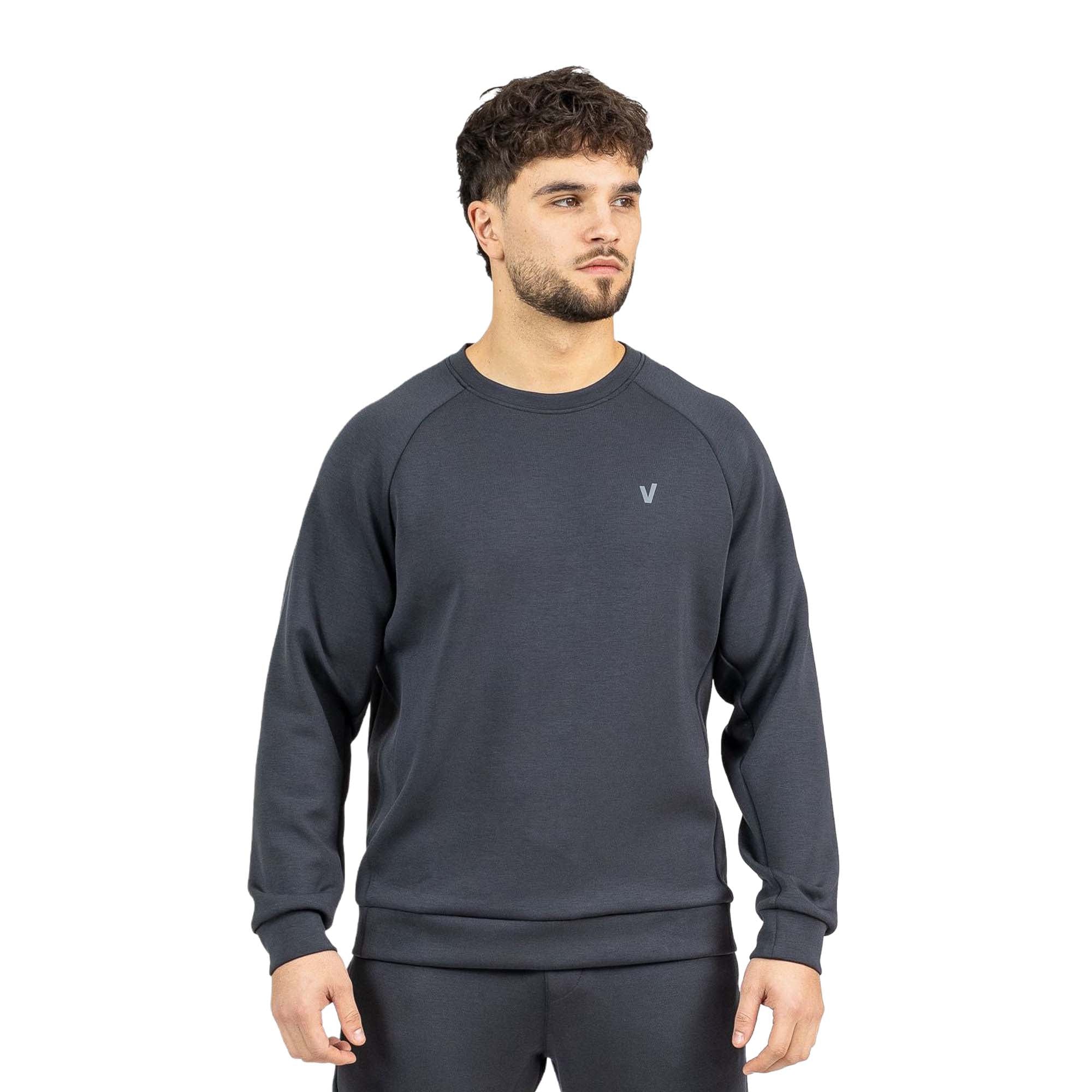 Sudadera sin capucha para entrenamiento unisex Velites - Negro Negro-1