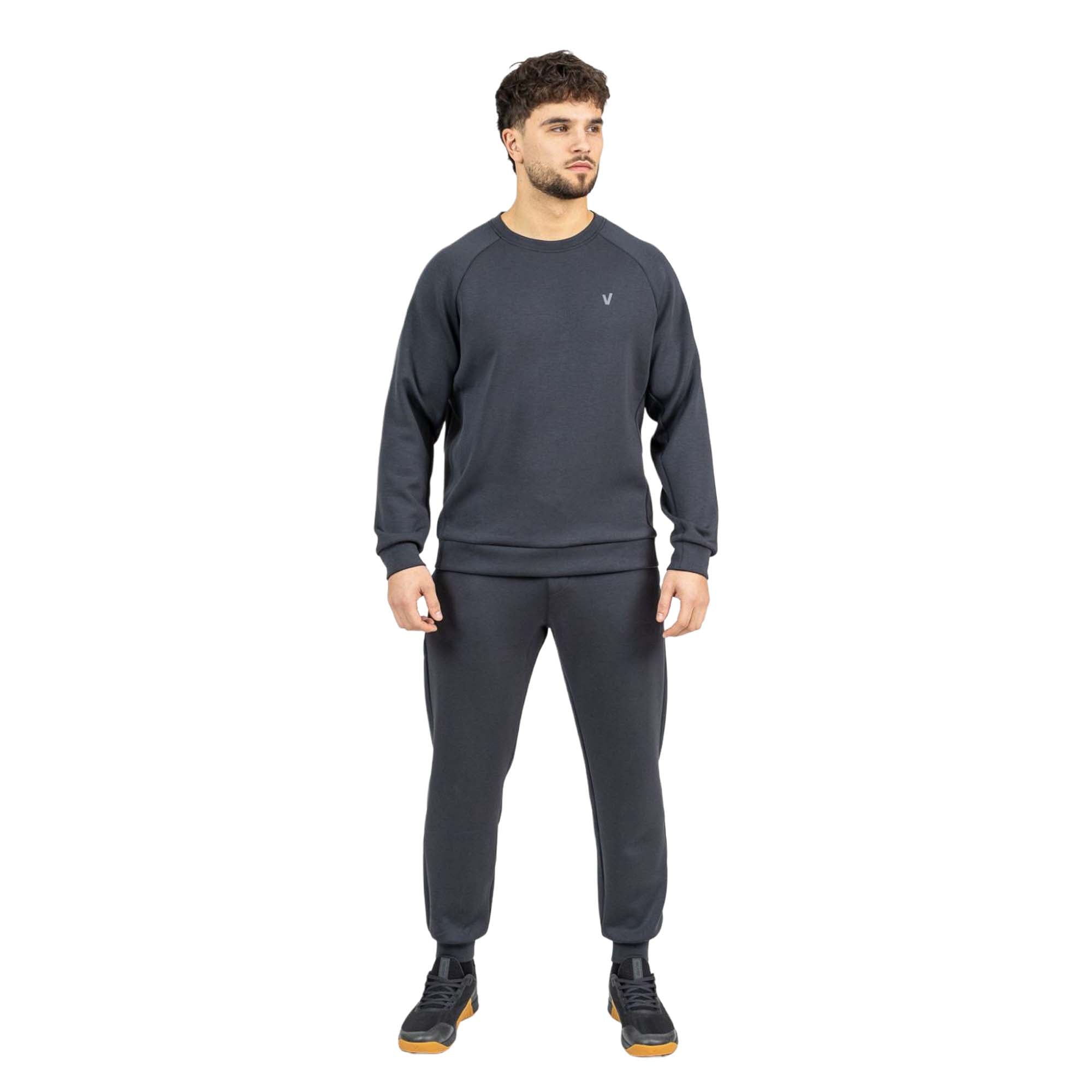 Sudadera sin capucha para entrenamiento unisex Velites - Negro Negro-2