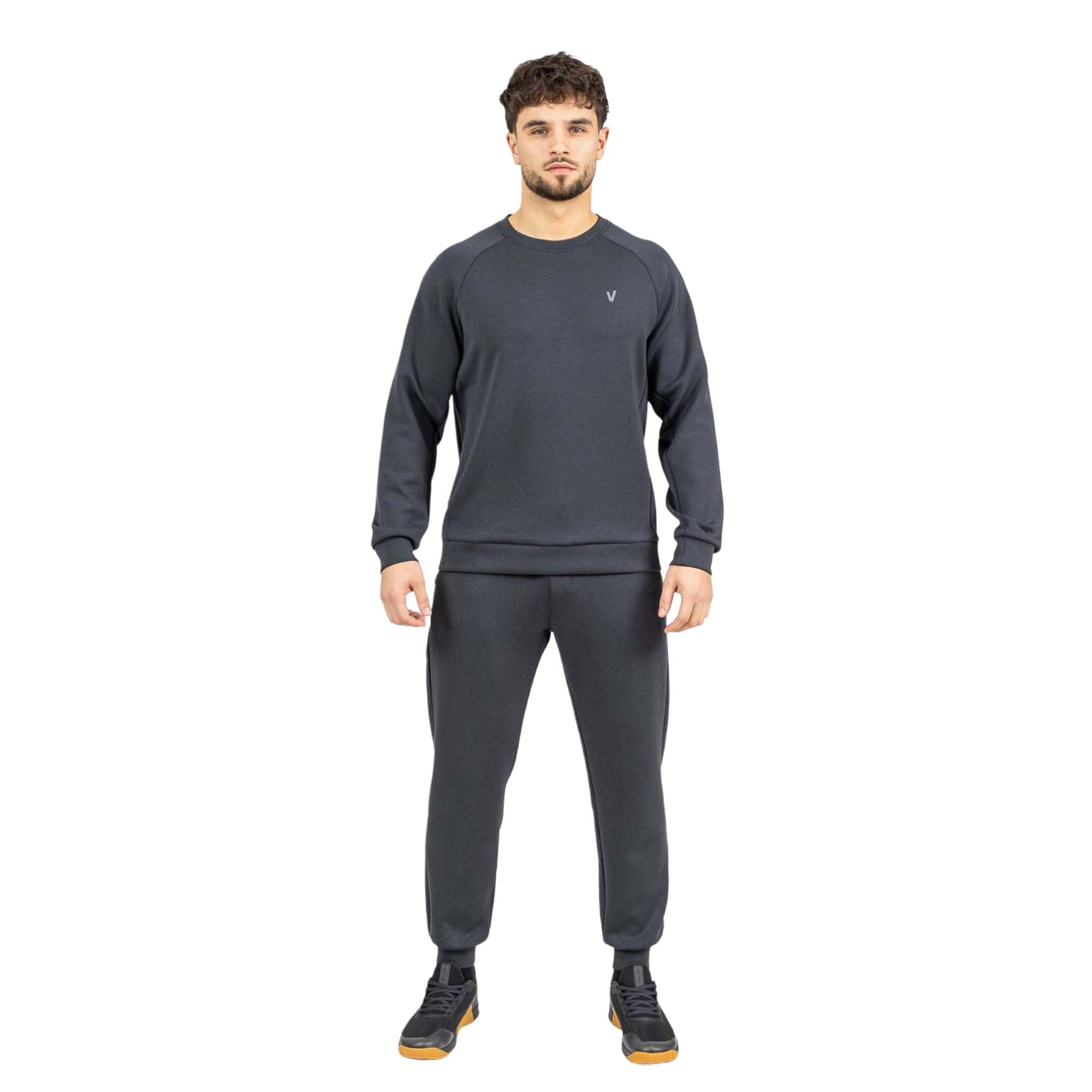 Sudadera sin capucha para entrenamiento unisex Velites - Negro Negro-5